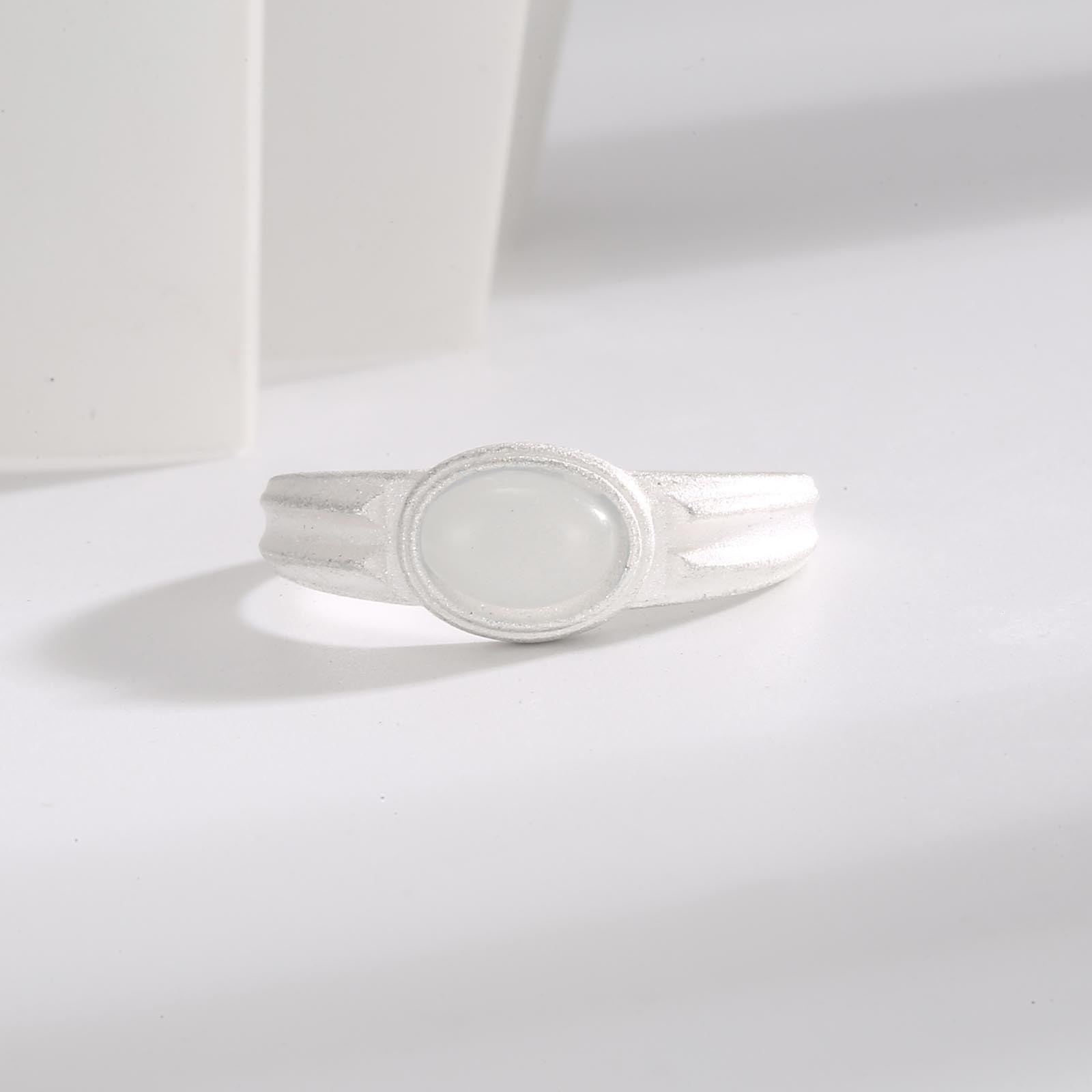 Anello doppio in madreperla e argento per donna e coppia_voghion.com
