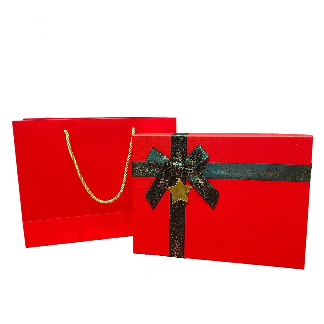 红色礼盒手提袋