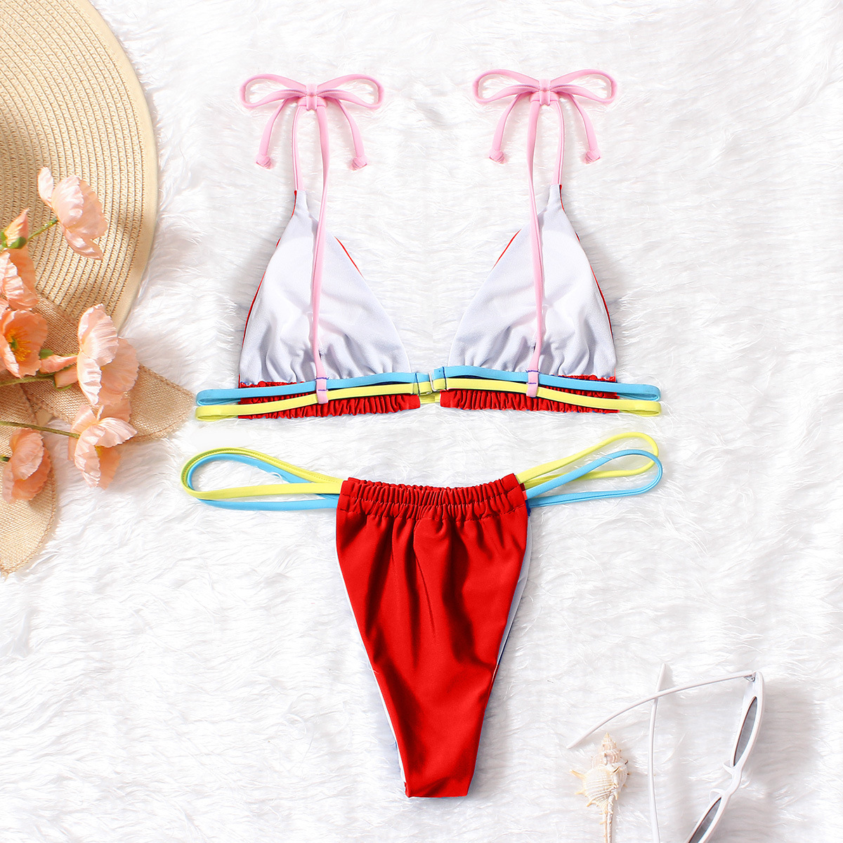 Women's Solid Color 2 Piece Set Bikinis display picture 5