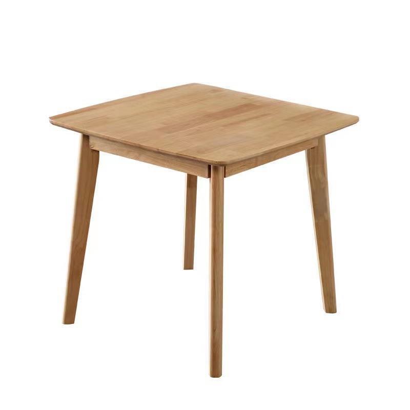 Madera maciza pequeña mesa redonda mesa cuadrada pequeño apartamento simple mesa de comedor moderna y silla mesa de café en casa balcón recepción negociación mesa pequeña