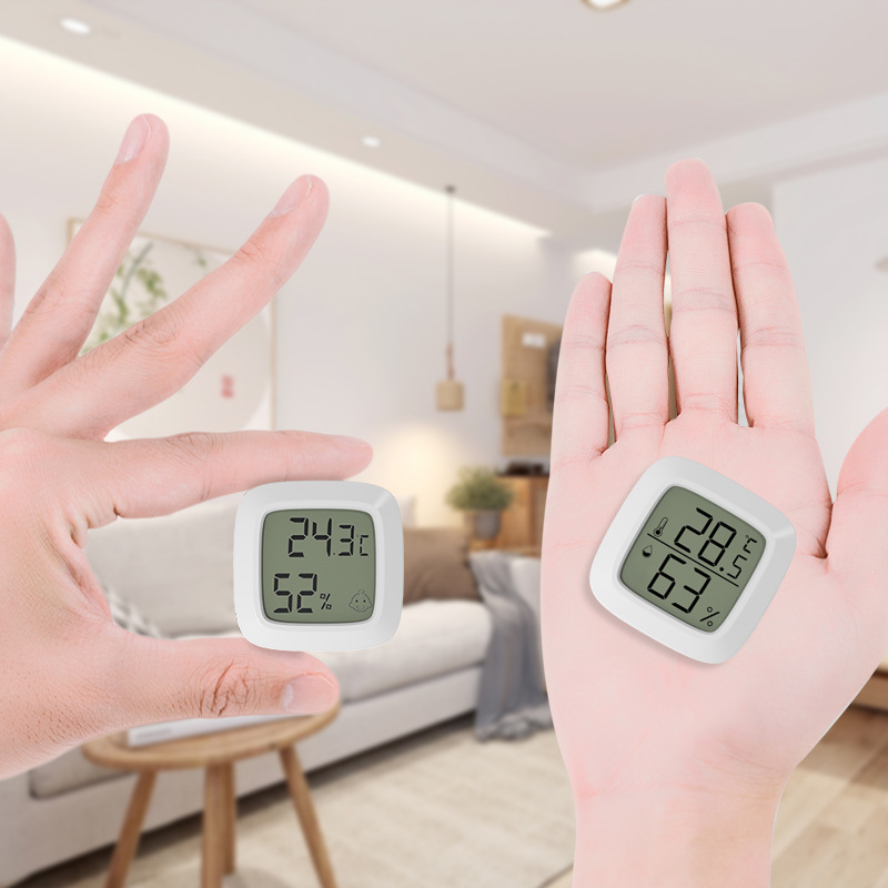 带磁吸 迷你温湿度计 爬宠电子温湿度计 室内家用干湿婴儿房温湿
