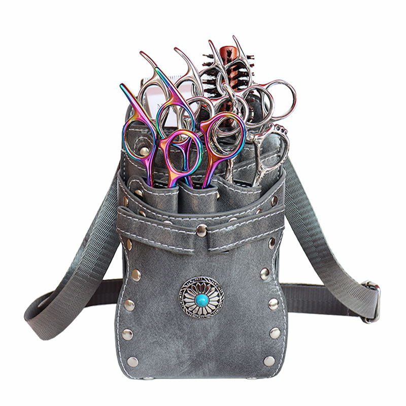 Venta directa de fábrica nueva moda peluquería bolsa de tijeras kit de peluquería peluquería estilista multifuncional riñonera diagonal