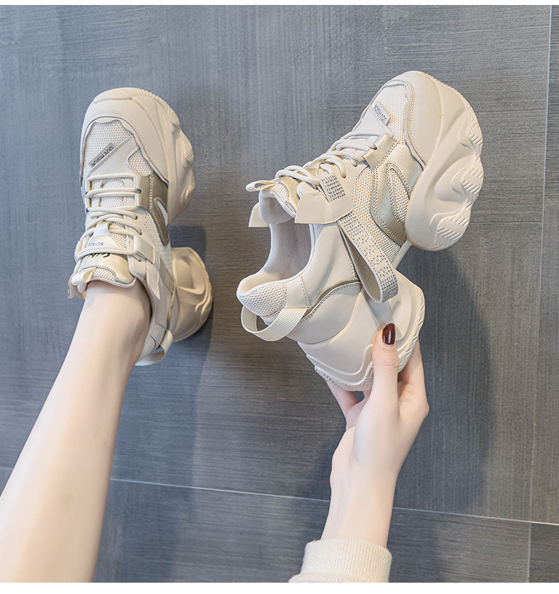 2026 New Model Dad Shoes With Thick Soles, Breathable Mesh, 8cm Internal Height Increase, Popular Casual Versatile_vogvips.com
