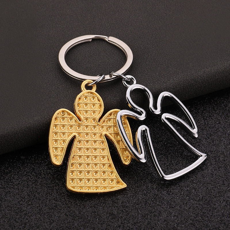 Daily Occasion Zinc alloy Material Cute Simple Style Angel Zinc Alloy Unisex Slip-on Keychain