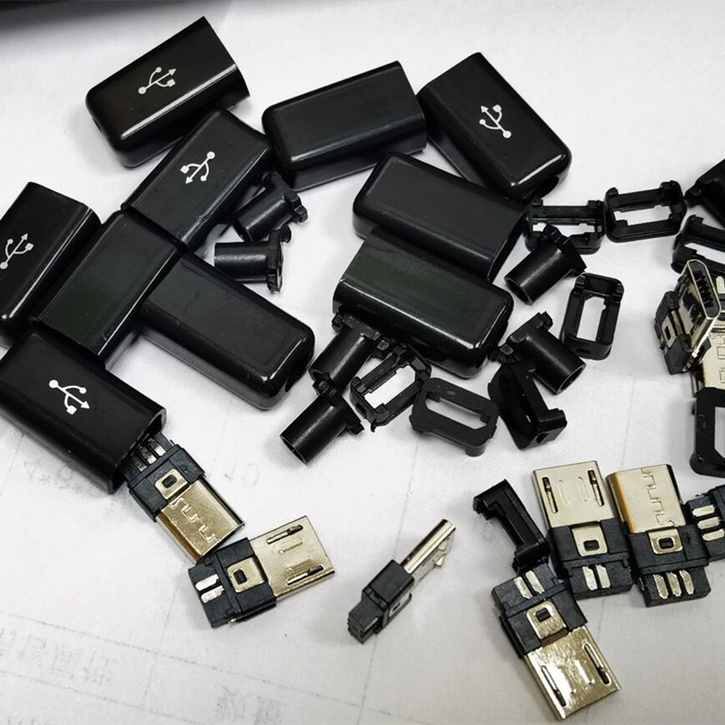 Android Mike 5P black USB plug MK5P male MICRO 5P male