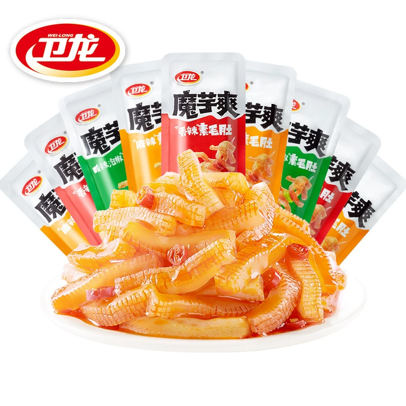 Конджейк снек (WeiLong) shredded vegetarian bites 15–28 г — острый, кислый и ассорти вкусов