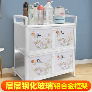 Multi-Layer Storage Cabinet for Home, Stove Cabinet, Sideboard, Kitchen Cabinet, Storage Cabinet, Wine Cabinet, Tea Cabinet, Breathable Cupboard