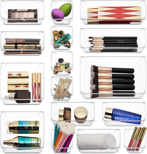 Home department store storage box plastic bathroom dresser desktop drawer sorting box plastic products