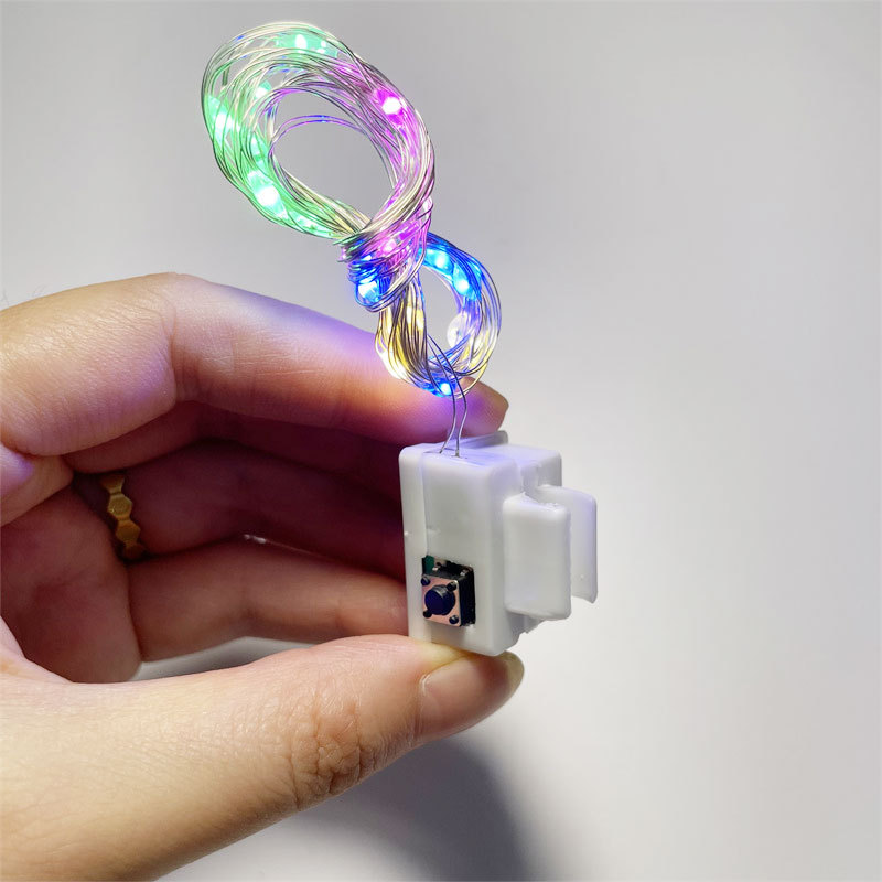 Wave ball with buckle light String LED flashing lights star light string manufacturers wholesale three-gear adjustment millet lights