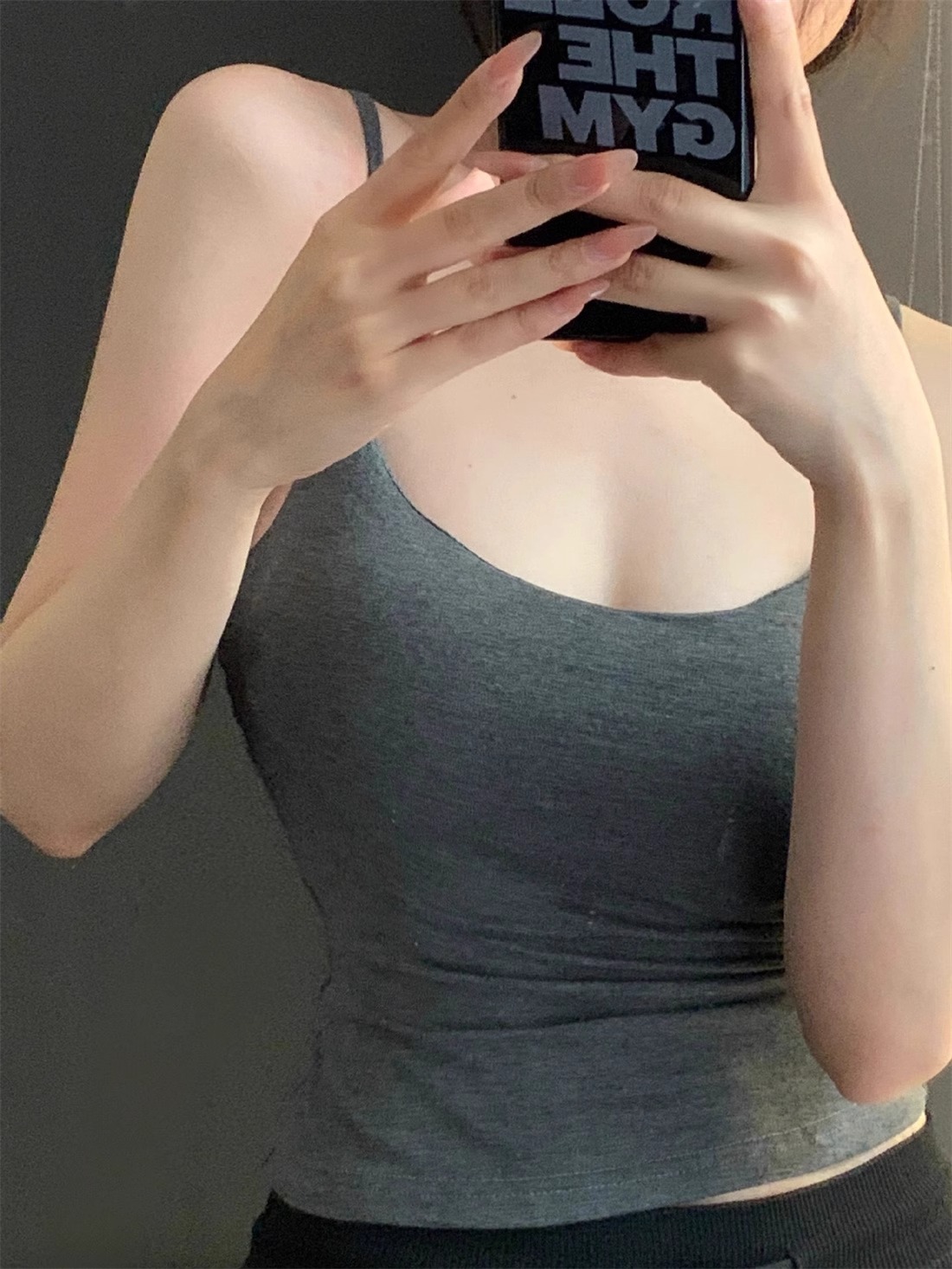 외부 확장 완은 기지를 만들 수 있습니다! 가슴 쇼 큰 허리 슬림 가슴 패드 카미솔 내부 봄과 여름 얇은 발레
