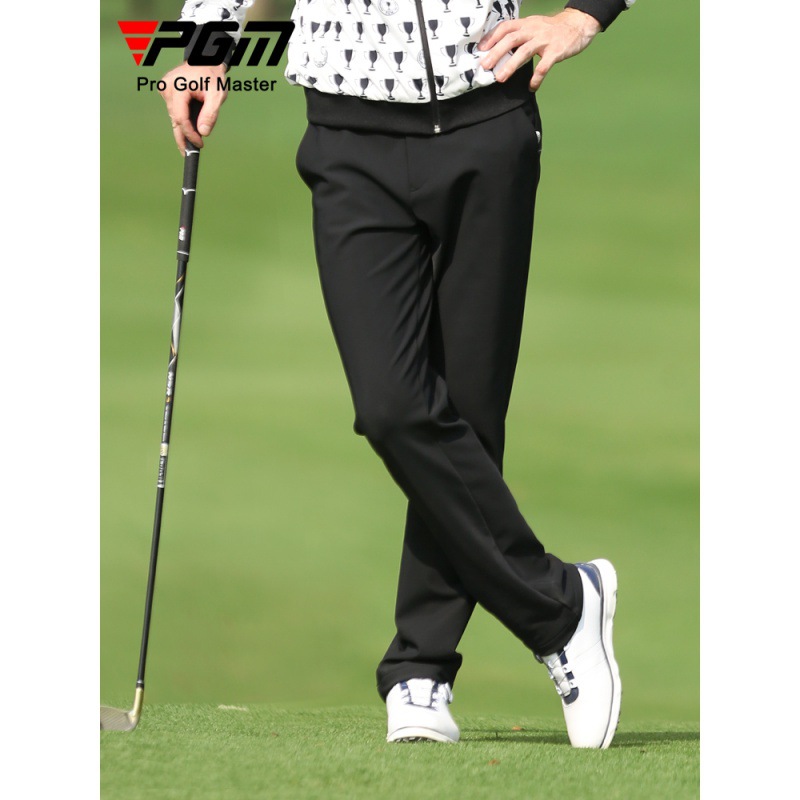 Quần golf nam PGM dài không thấm nước co giãn thắt lưng — KUZ114-màu trắng, KUZ114-Đen, KUZ114-màu xanh hải quân, KUZ114-màu xám