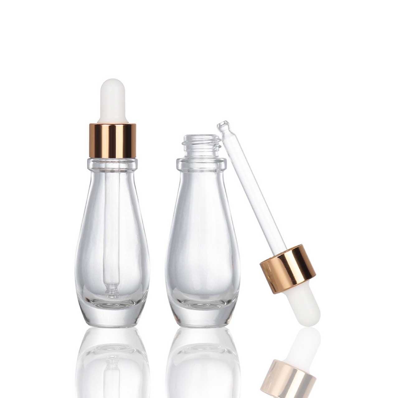 Nuevo en stock 30ml botella de vidrio gotero esencia 15ml botella de aceite esencial botella de envasado de líquido en polvo cosmético