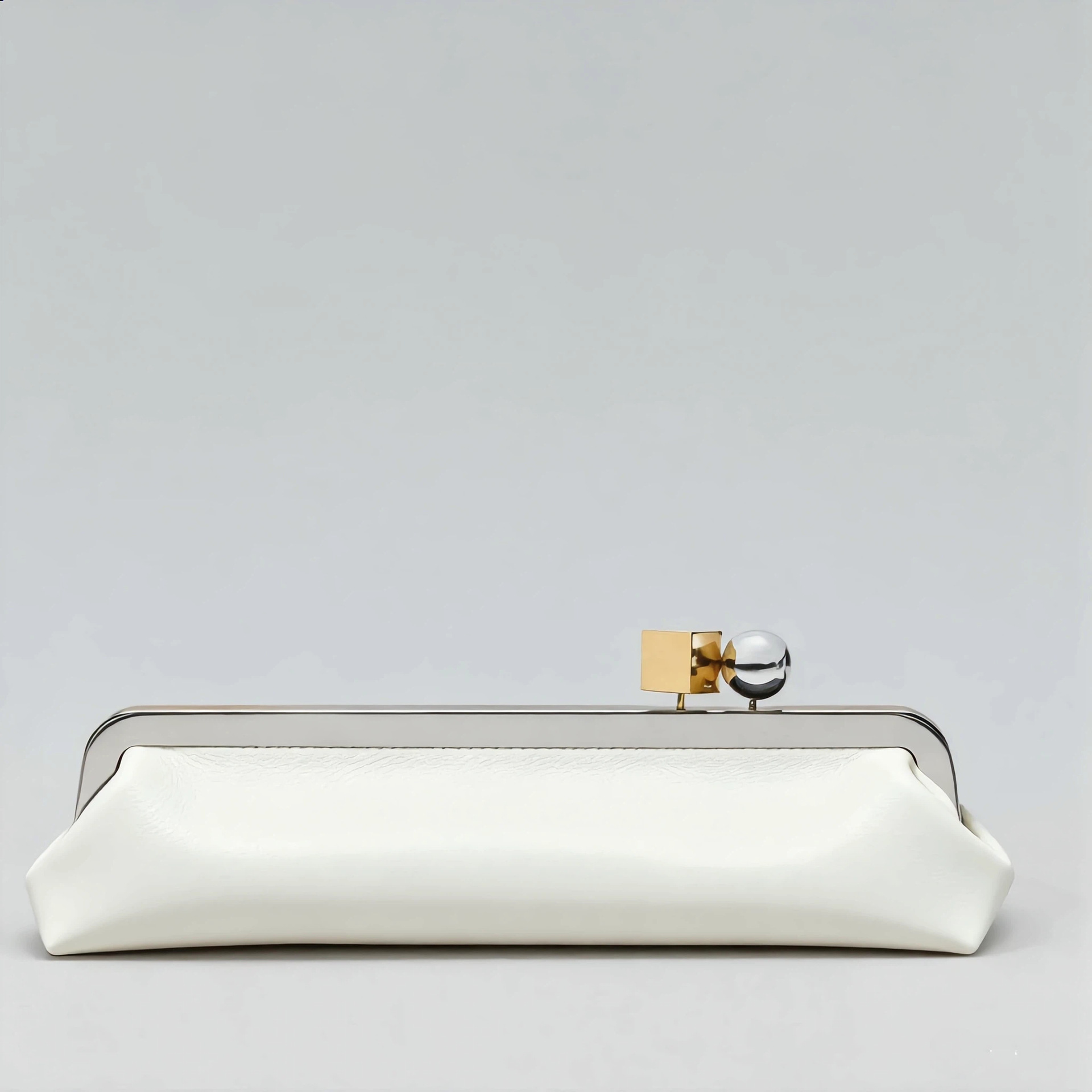 Elegant axelväska för dam clutch med guldspänne_voghion.com