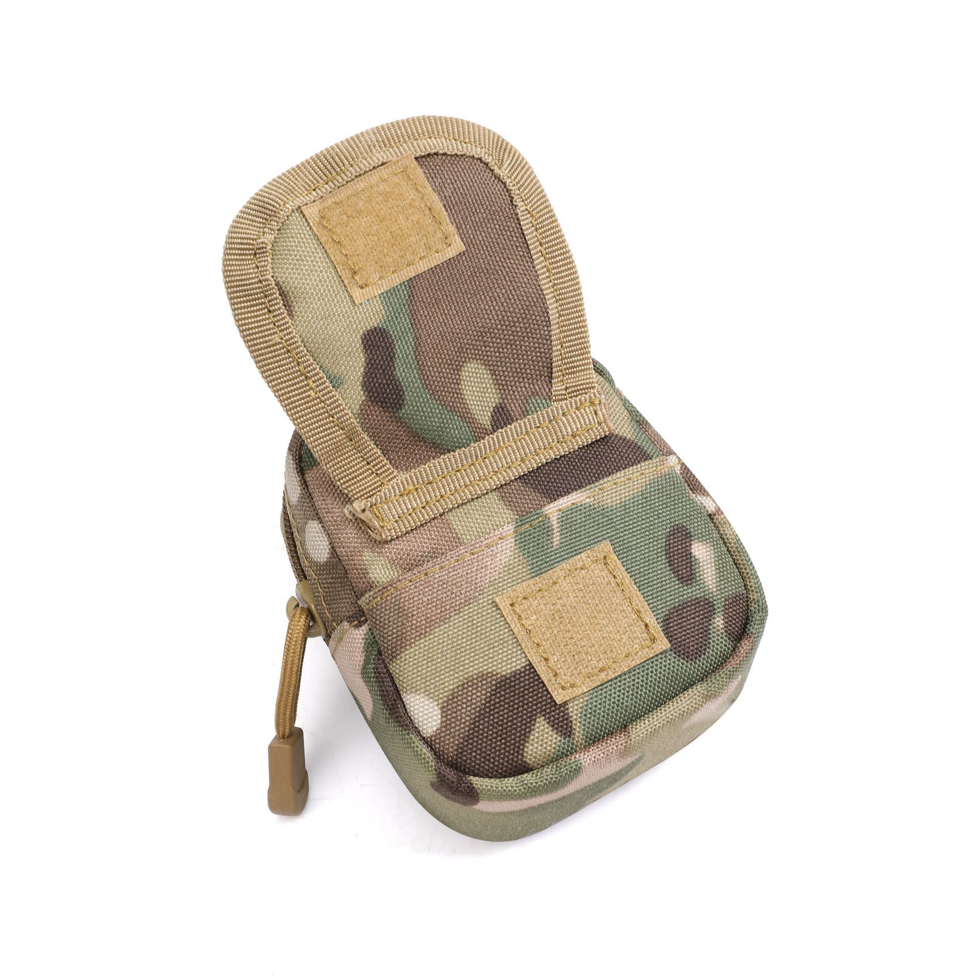 Personalizado bolso deportivo al aire libre multifuncional montado bolso de cambio auriculares almacenamiento bolso colgante camuflaje bolso táctico