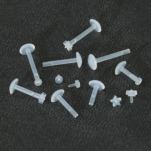 New transparent comfortable lip nail jewelry prevent hole sealing pp lip ring flesh color resin nose nail navel nail tongue nail wholesale