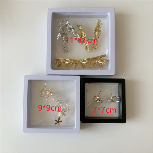 Ouyang Nana's same PE film jewelry box anti-oxidation storage earrings earrings necklace ring portable display box