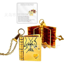 创意爱心情书钛钢项链有字可打开书本吊坠母亲节送妈妈送奶奶生日