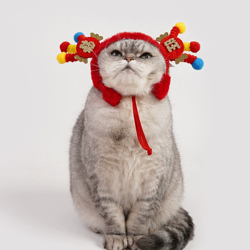 Повязка для волос для домашних животных Amazon Новый год трансграничная собака новогодние праздничные украшения