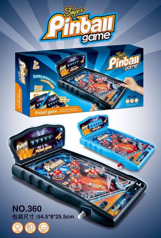 国境を越えたAmazonの人気の電気音楽カウントピンボールマシン子供用教育デスクトップゲームクラシックピンボールマシン|undefined