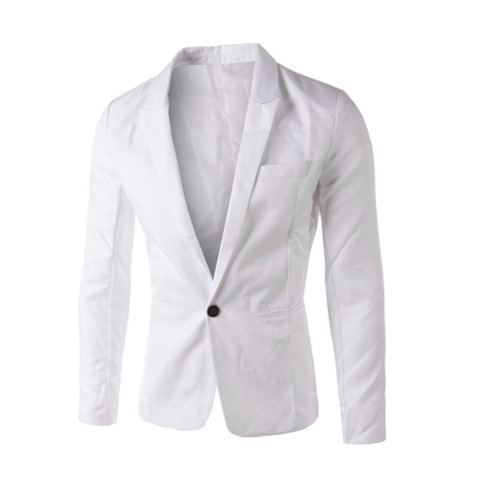  Summer New Men's Slim Fit Solid Color Single-Breasted Suit Youth Men's Casual Suit Jacket