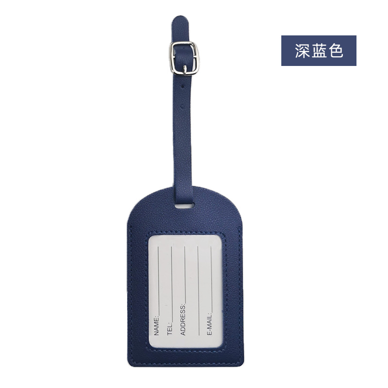 Nueva tarjeta de embarque de avión de cuero multicolor transfronteriza, etiqueta de equipaje creativa, etiqueta de equipaje de pu de cuero de facturación