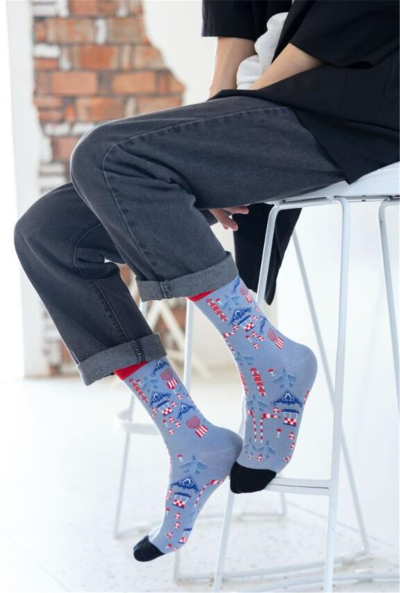 Unisex Casual Geometric Cotton Crew Socks A Pair display picture 6