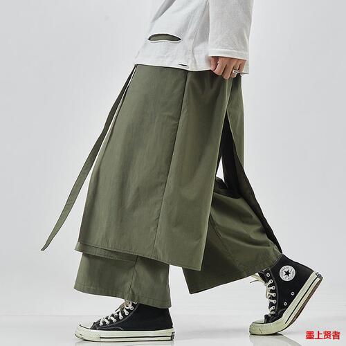 Foreign trade Amazon  Japanese new style fashionable men's casual loose large size quarter pants long leg pants