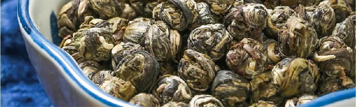 Jasmine Dragon Pearl Tea Mo Li Long Zhu Loose Leaf Strong Fragrance 250g Bulk specifications