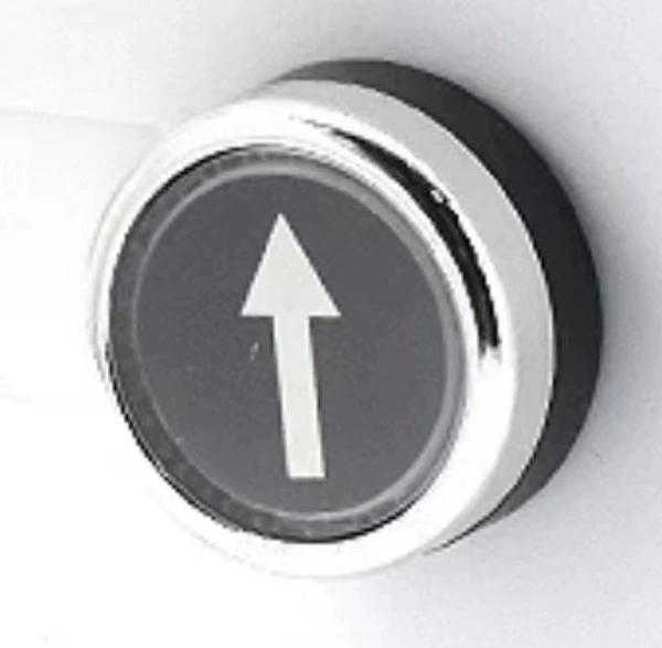 Black bottom arrow ↑