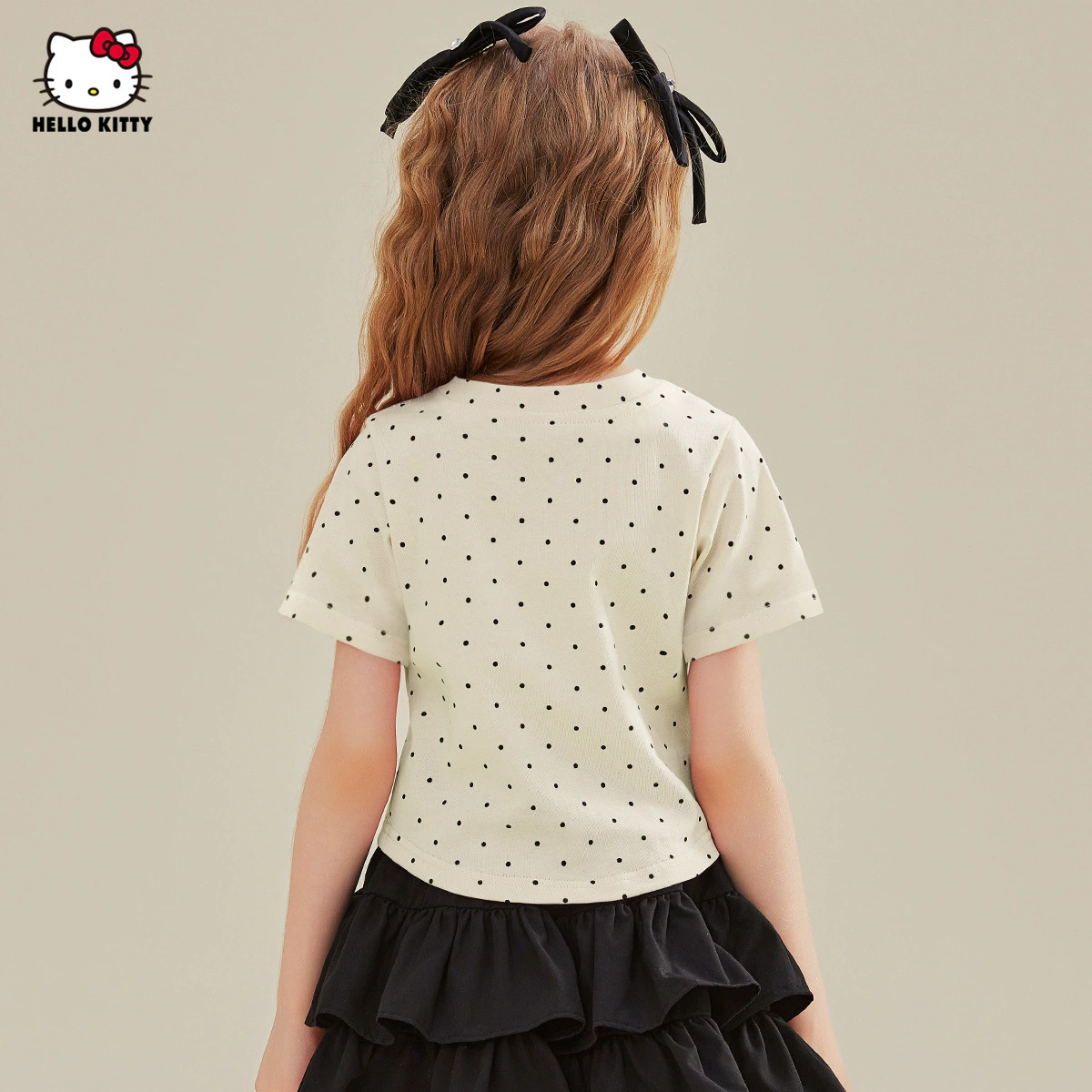 Футболка с короткими рукавами Hello Kitty, летняя, для подростков