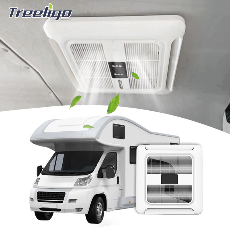 Nueva máquina integrada de aire acondicionado para RV de fábrica 12V24V de alta capacidad de refrigeración, camión inversor eléctrico, coche comedor, aire acondicionado de estacionamiento