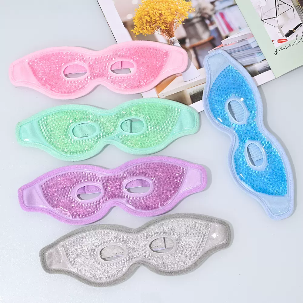 跨境冰敷眼罩镂空凝胶护眼罩冰袋冷热敷冰敷眼罩术后睡眠眼罩批发