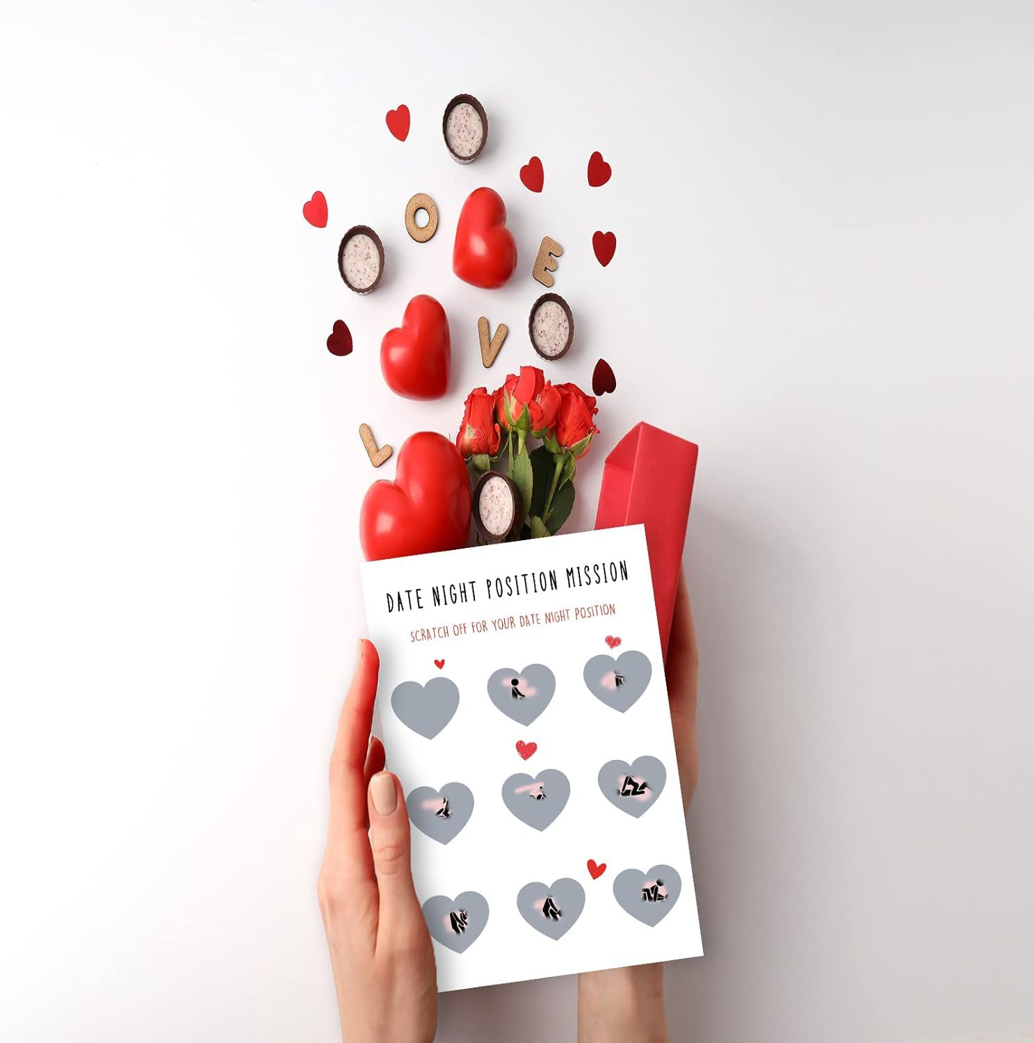 现货情人节信封约会之夜贺卡周年纪念卡片礼品粗鲁的生日婚礼刮卡