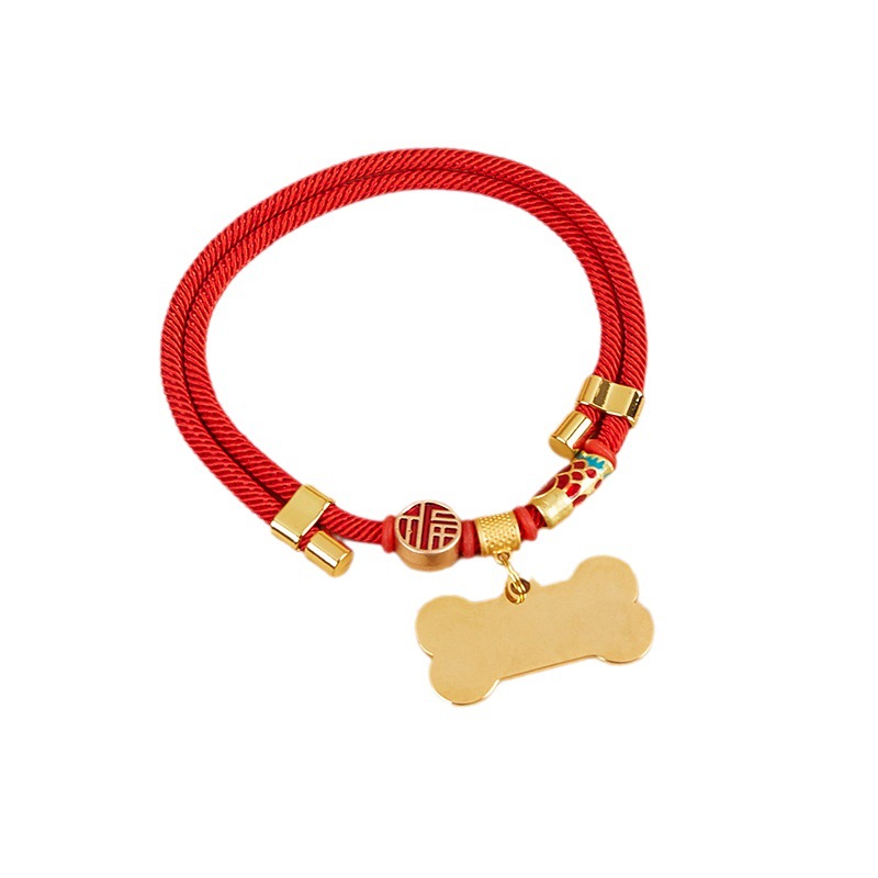 Nuevo collar de mascotas para perros anti-perdida collar gatos escritos collar de viento chino artículos para gatos al por mayor