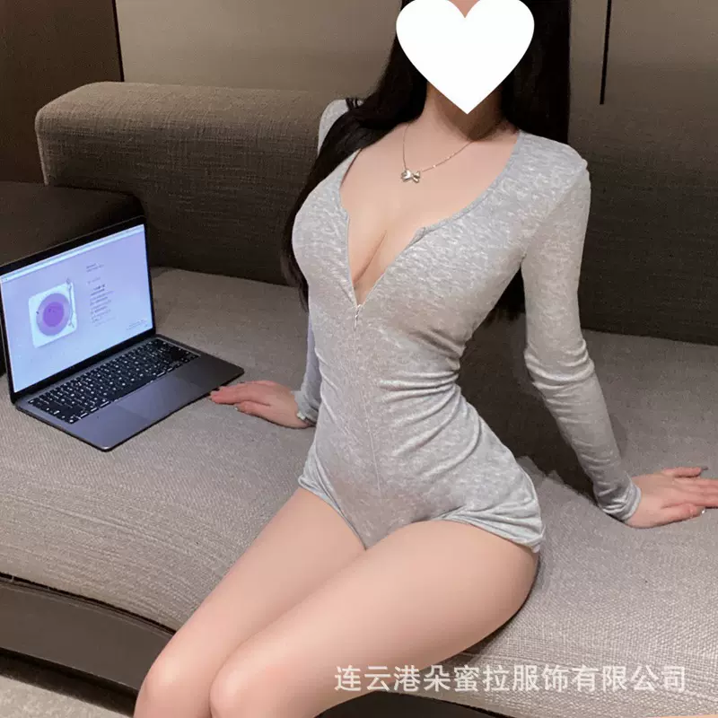 情趣内衣性感小胸连体开档挑逗免脱战袍制服qqny诱惑2025新款睡衣