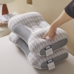 2025新型千鳥格大ハニカムspa枕芯頚椎助睡眠成人家庭用簡単頚椎枕芯