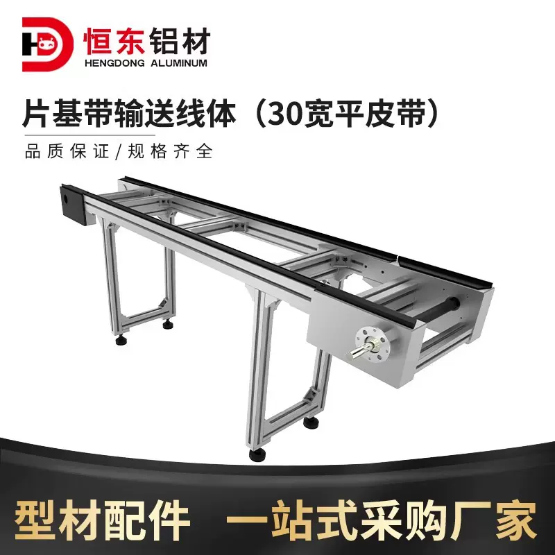 PTS1/H片基带输送线体博世力士乐黑色平皮带防静电工装托盘输送机