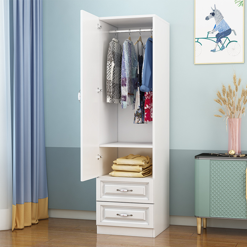 European Style 50 Wide 180/ 2m Single Door Wardrobe Bedroom Home Wardrobe Adult Locker Beauty Salon Dormitory