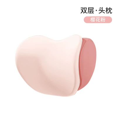 Car Headrest and Lumbar Support Headrest - sakura-pink-headrest-single