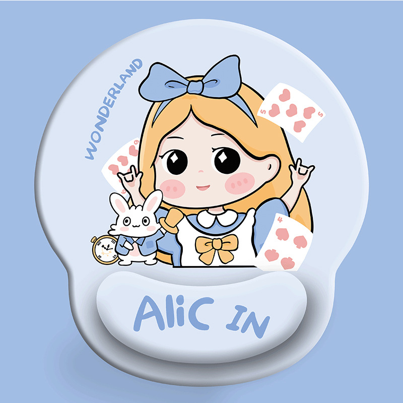 어린 소녀 손목 마우스 패드