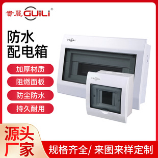 廠家直供貴麗牌V10配電箱塑面鐵底弱電箱斷路漏電開關箱4-20位