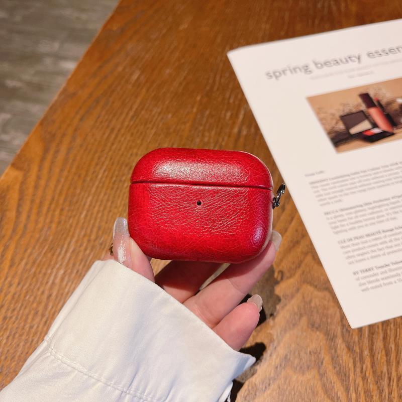Cuero de imitación de alto nivel para airpods4 cubierta de protección Apple 3 generación 4 generación 5 cubierta de protección 1 / 2 generación cubierta de auriculares