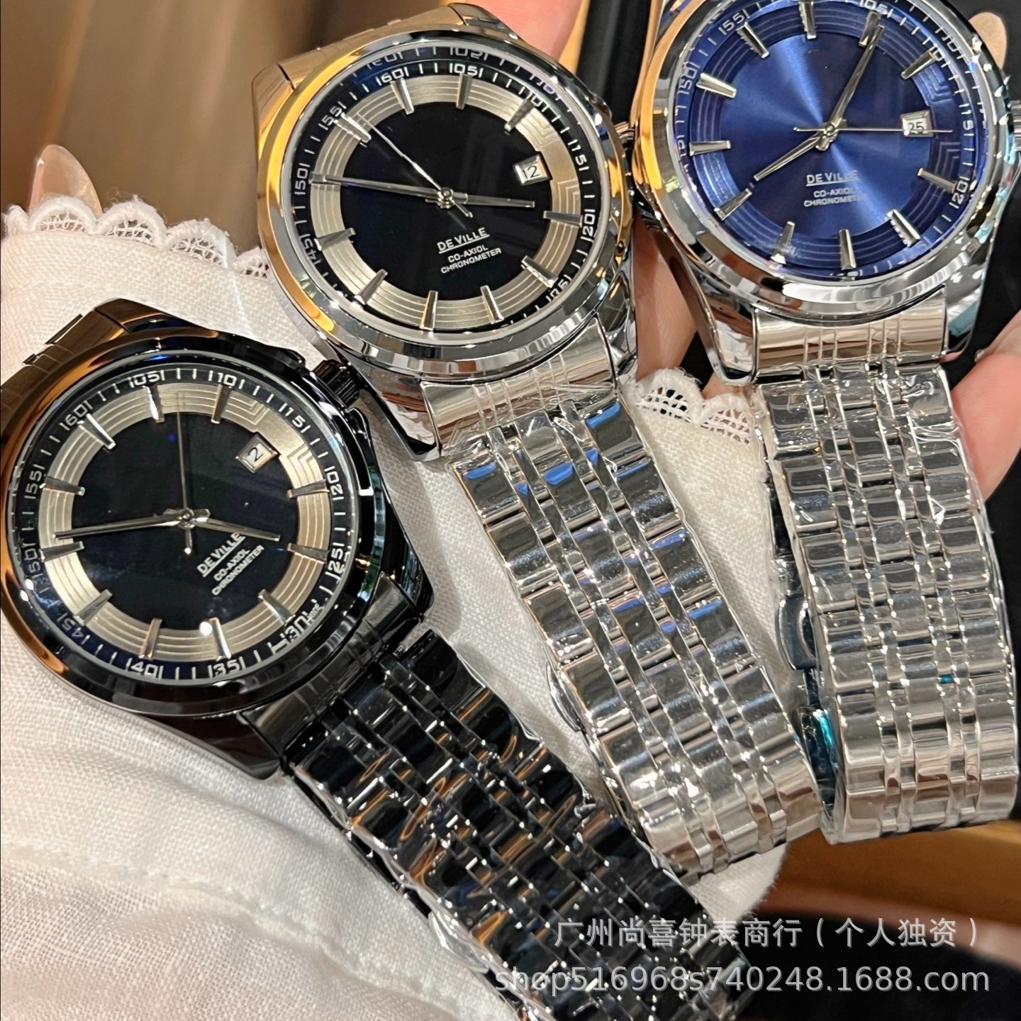 Seamless Delivery of European Fully Automatic Mechanical Butterfly Men's Casual Business Watch with Calendar, Constellation Hippocampus Batch