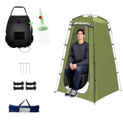 Avtomobil dam çadırları, Bathing and Changing Cover, Shower - military-green-tent-black-shower-bag-single-tent