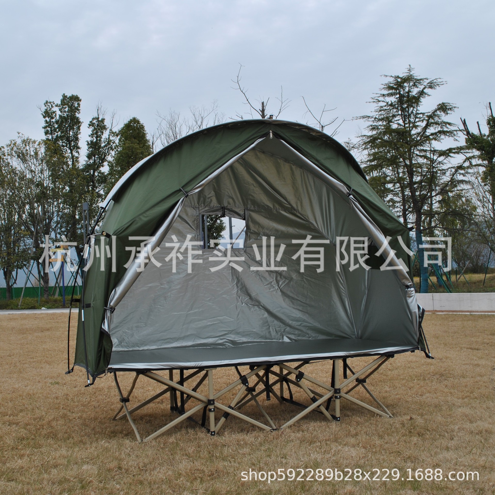 Transparente PVC calor a prueba de viento frío sala de sol campamento al aire libre marcha cama de campamento individual no incluye cama