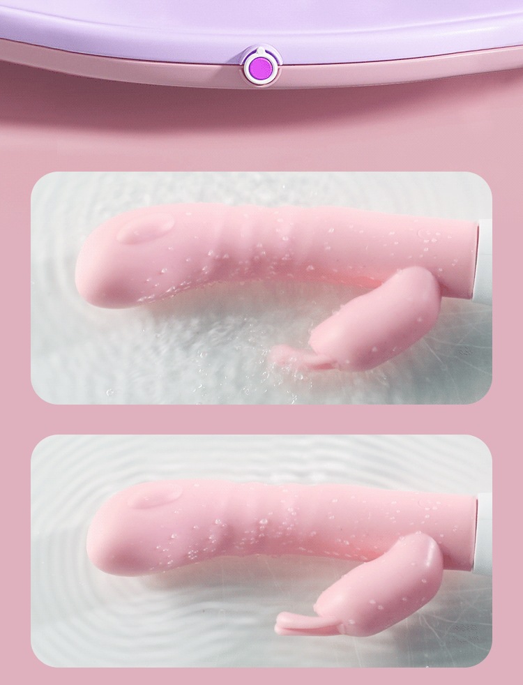 Cherry Blossom Pink ABS Vibrating Wand for Adult Pleasure — detail image 2
