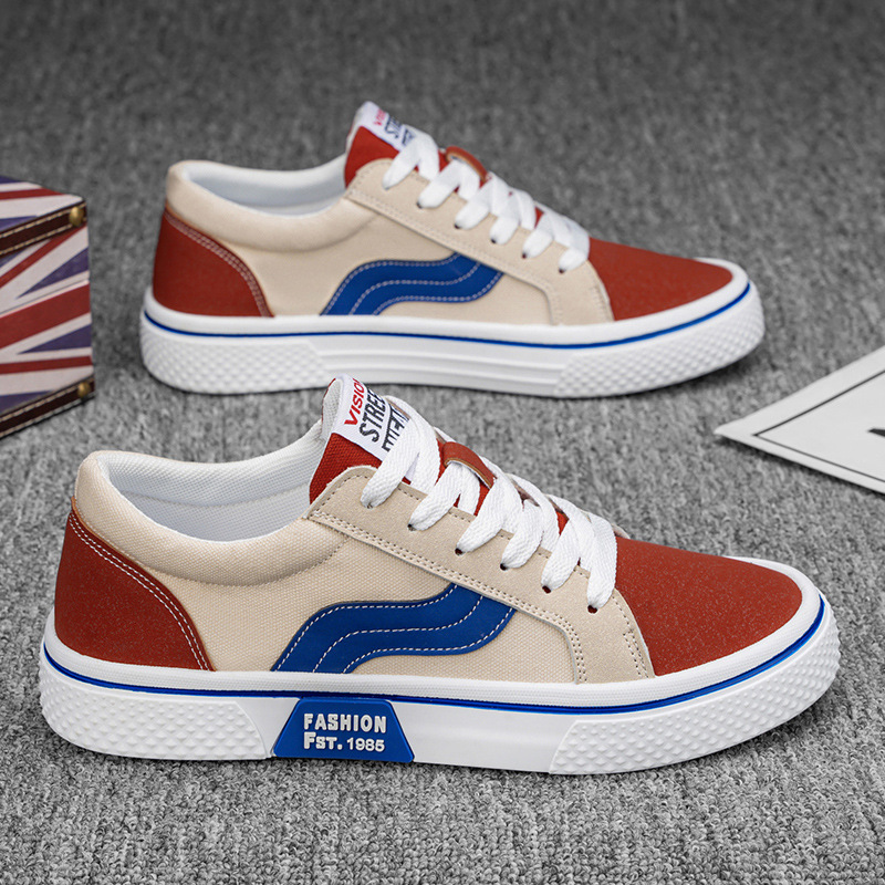 Zapatos de lona 2026 primavera nuevos zapatos de skate transpirables para hombres con suela suave de moda deportiva casual zapatos de moda para hombres