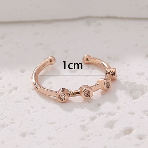 European and American personality trend hip-hop C-shaped copper micro-inlaid zircon body piercing zircon fake nose ring nose jewelry wholesale