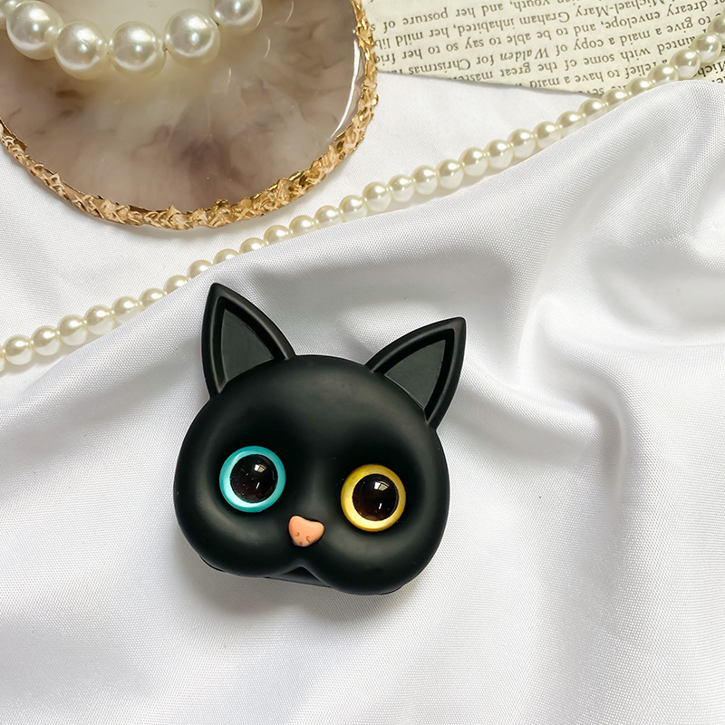 Original Adhesive Portable Make-up Mirror Selfie Ring Ins Style 3d Cute Cat Mobile Phone Airbag Bracket display picture 6