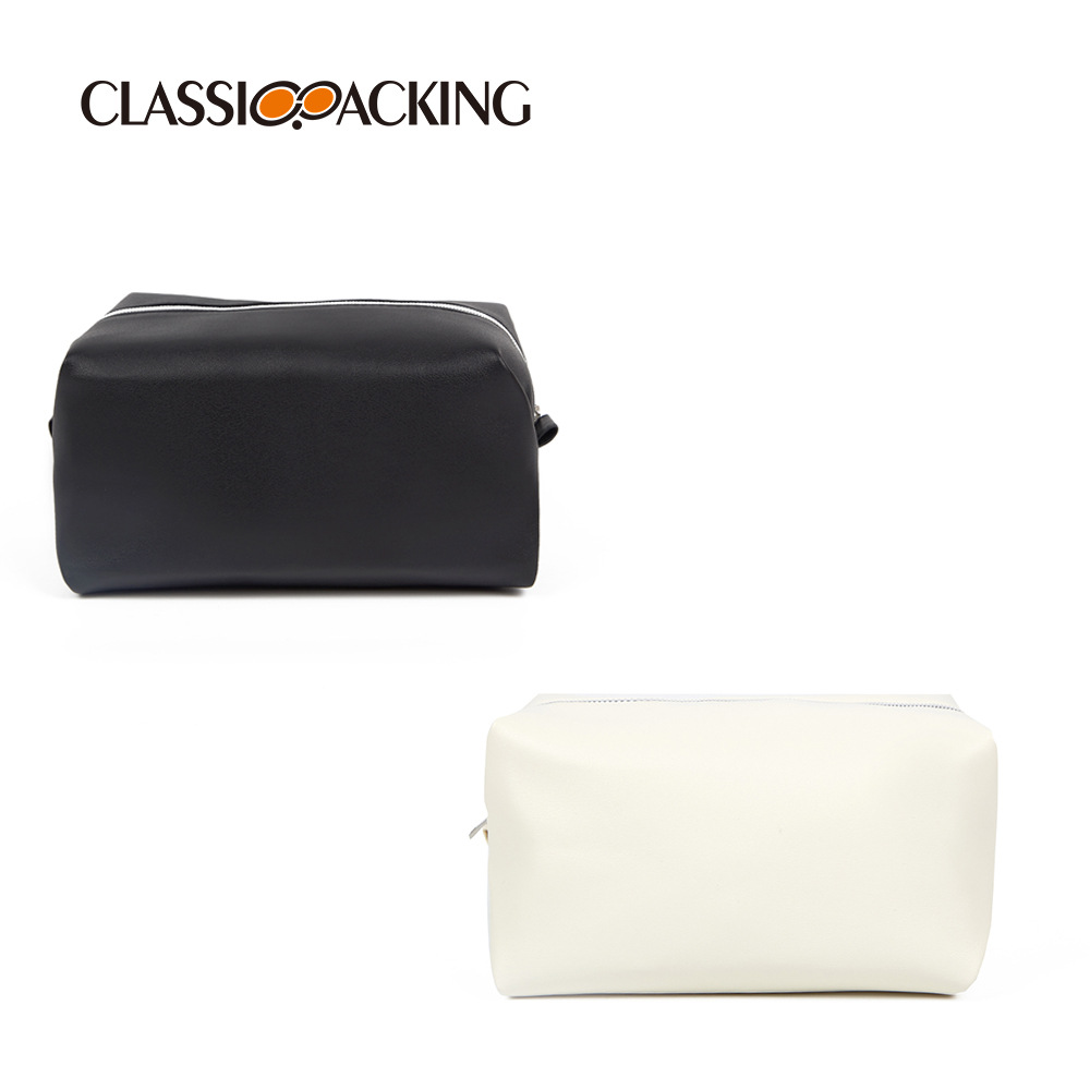 Japonés y coreano simple bolsa de cosméticos nuevo portátil viaje cuidado de la piel bolsa de almacenamiento de gran capacidad pu bolsa de lavado con logotipo